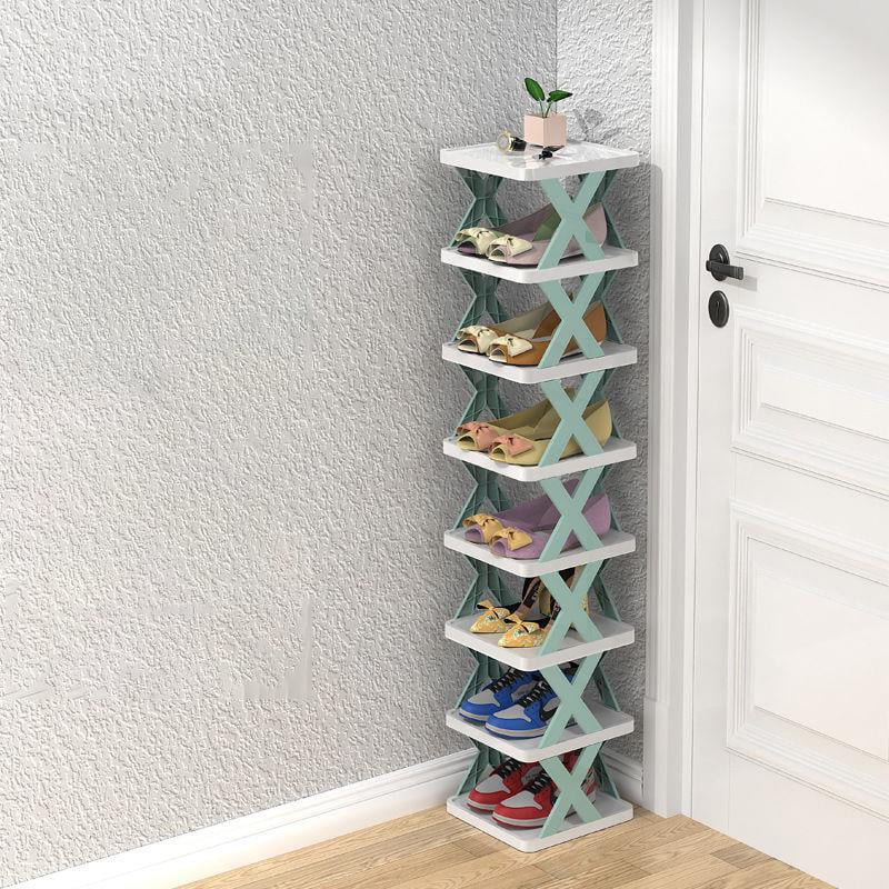 Verticale Schoenenrek – ruimtebesparend, 3 tot 8 niveaus, in Oranje, Blauw of Groen
