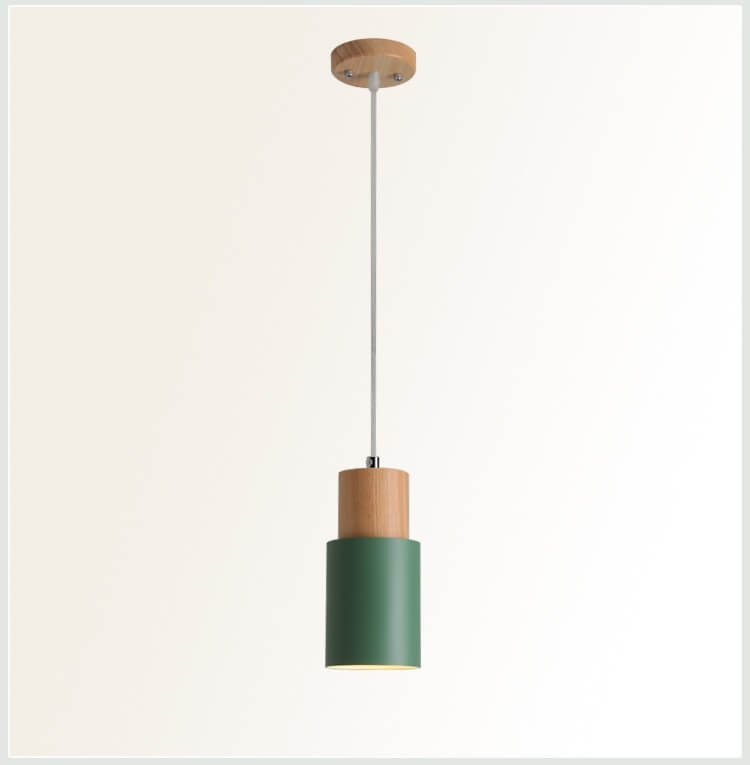 Metaal Houten Hanglamp | Modern Industrieel Ontwerp