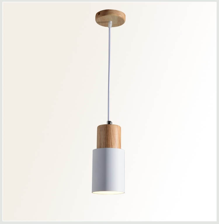 Metaal Houten Hanglamp | Modern Industrieel Ontwerp