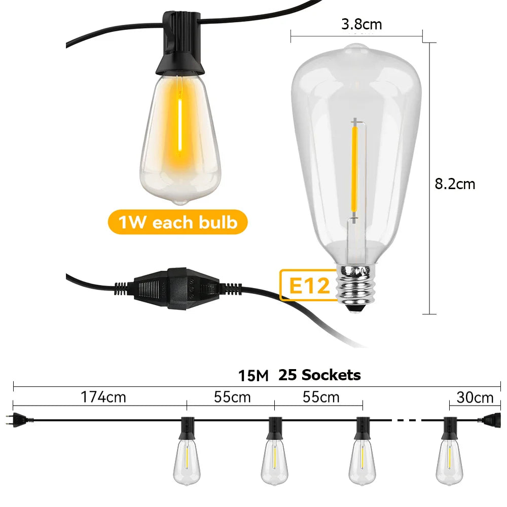 Weerbestendige LED-Lichtslinger