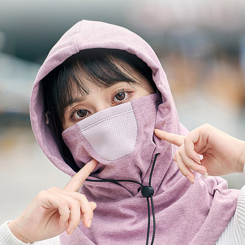 Hooded Face Mask met Nekwarmer voor Fietsen