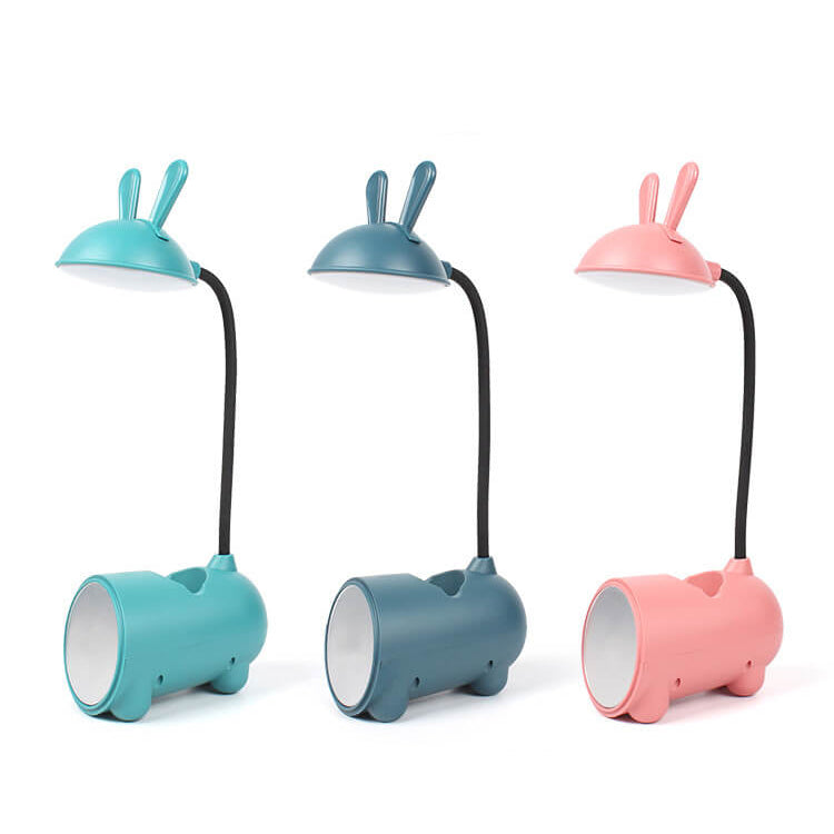 BunnyGlow Creatieve LED Touch-Lamp met Pennenhouder | USB Oplaadfunctie | Bureau Lamp | Kinderkamer Decoratie