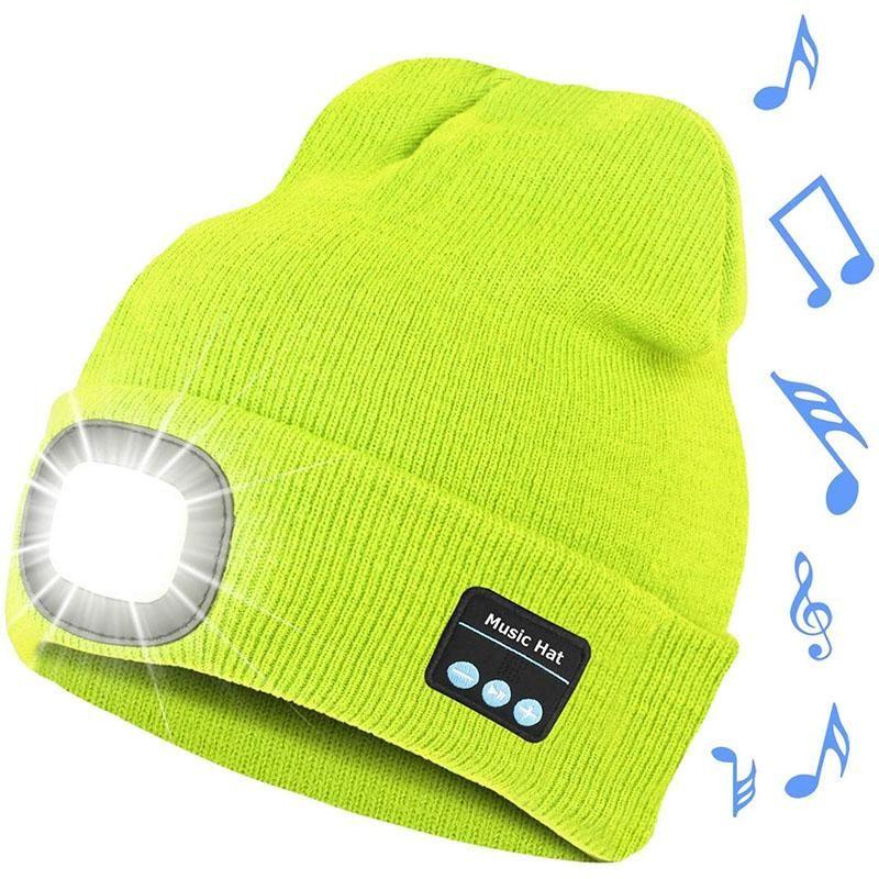 Geüpgrade Unisex Muzikale Bluetooth LED Beanie Hoed