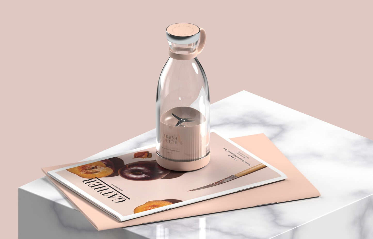 NaturaBlend Luxe Draagbare Juicer | Maak moeiteloos verse, voedzame sappen overal met deze stijlvolle, krachtige blender.
