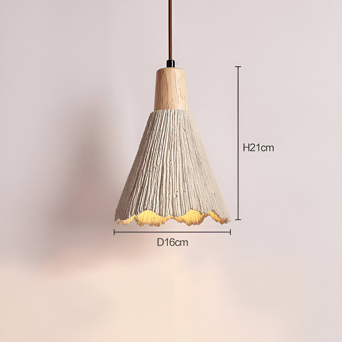 Crème Retro Wabi-Sabi LED Hanglamp