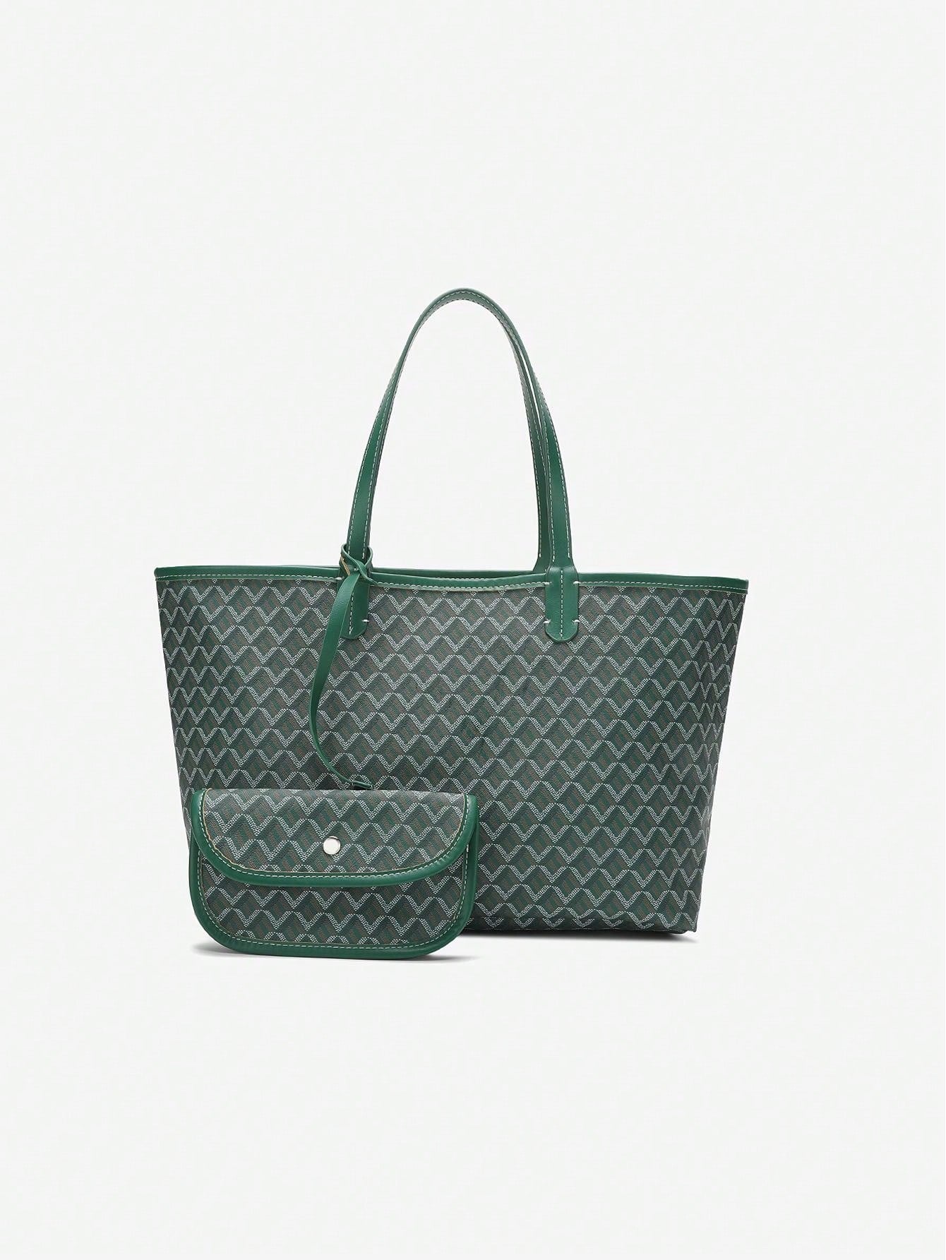 Casual Schouder Handtas Dames PVC | Tote Bag | Lichtgewicht grote tas voor studenten