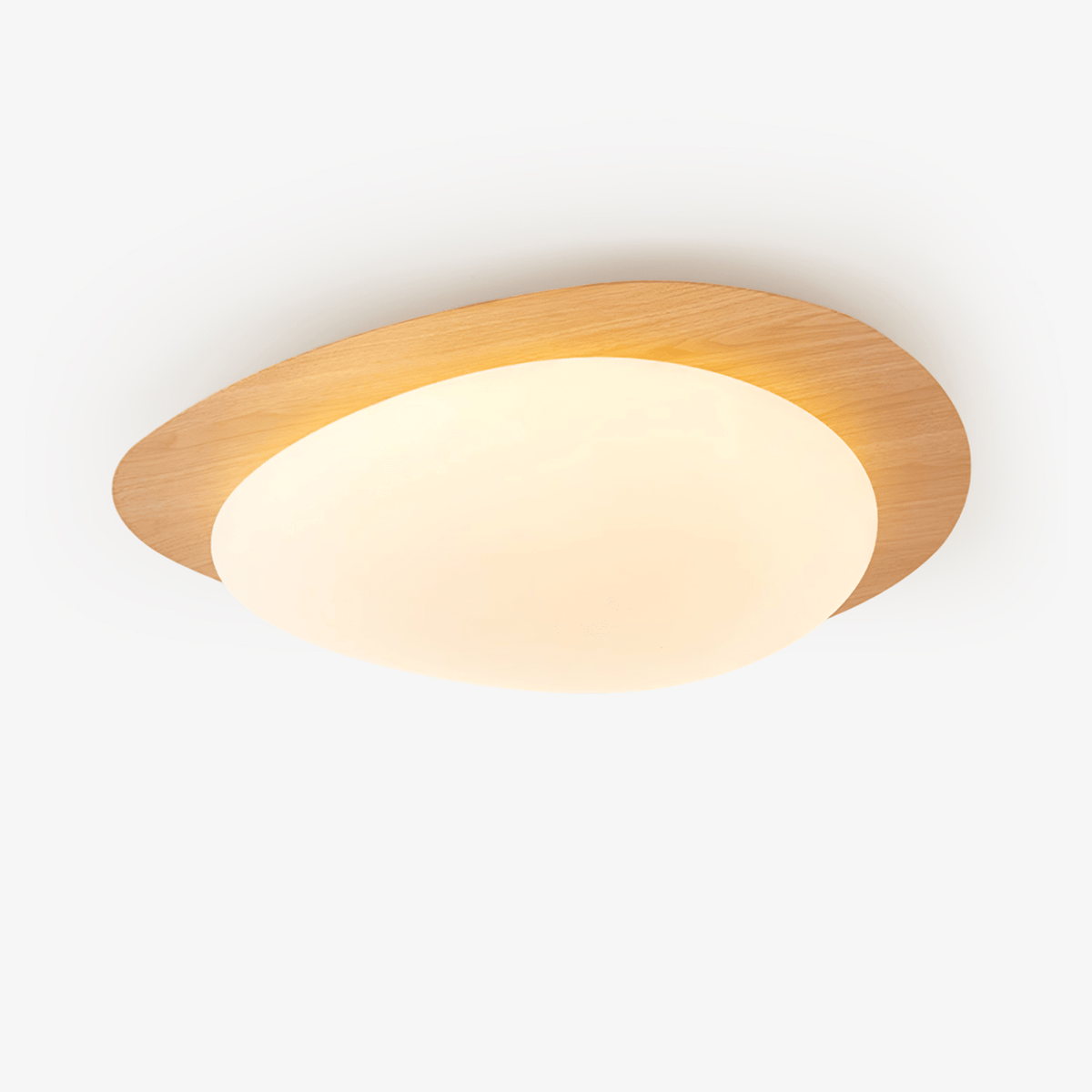 Quisti Pebble Walnoot Plafondlamp