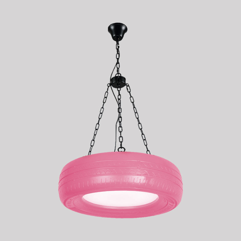 Creatieve Industriële Hanglamp van Autobandrubber Chandelier met Hangende Ketting voor Bar