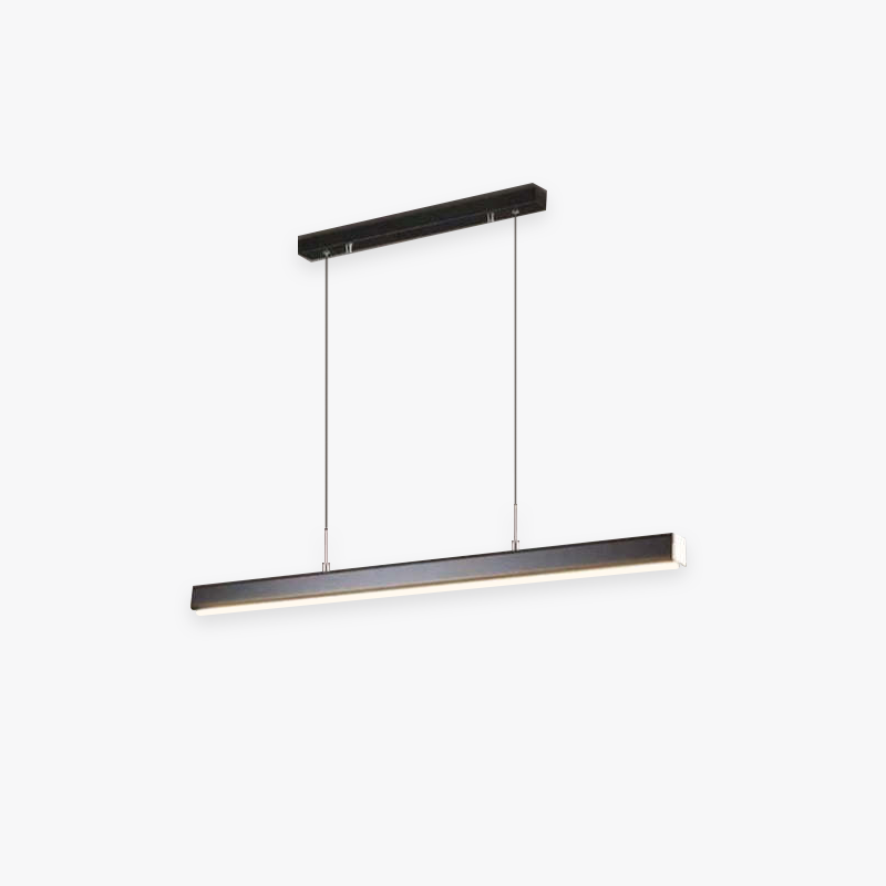 Thala Moderne Lineaire Hanglamp Zwart/Bruin Woonkamer