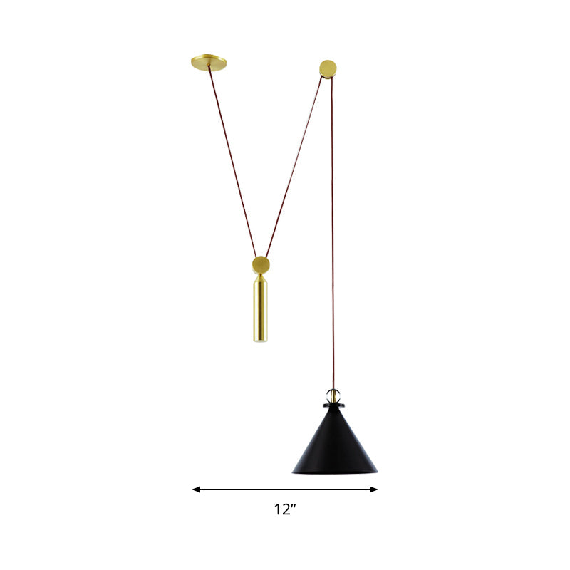 Hoogte Verstelbare Hanglamp met Katrol Eén Licht Moderne Hanglamp voor Keuken Gang