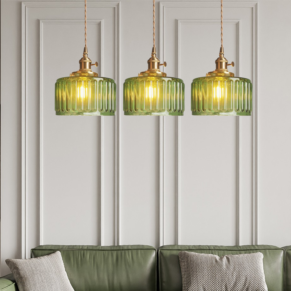 Kroonluchter van kristal met verstelbare hoogte in vintage stijl