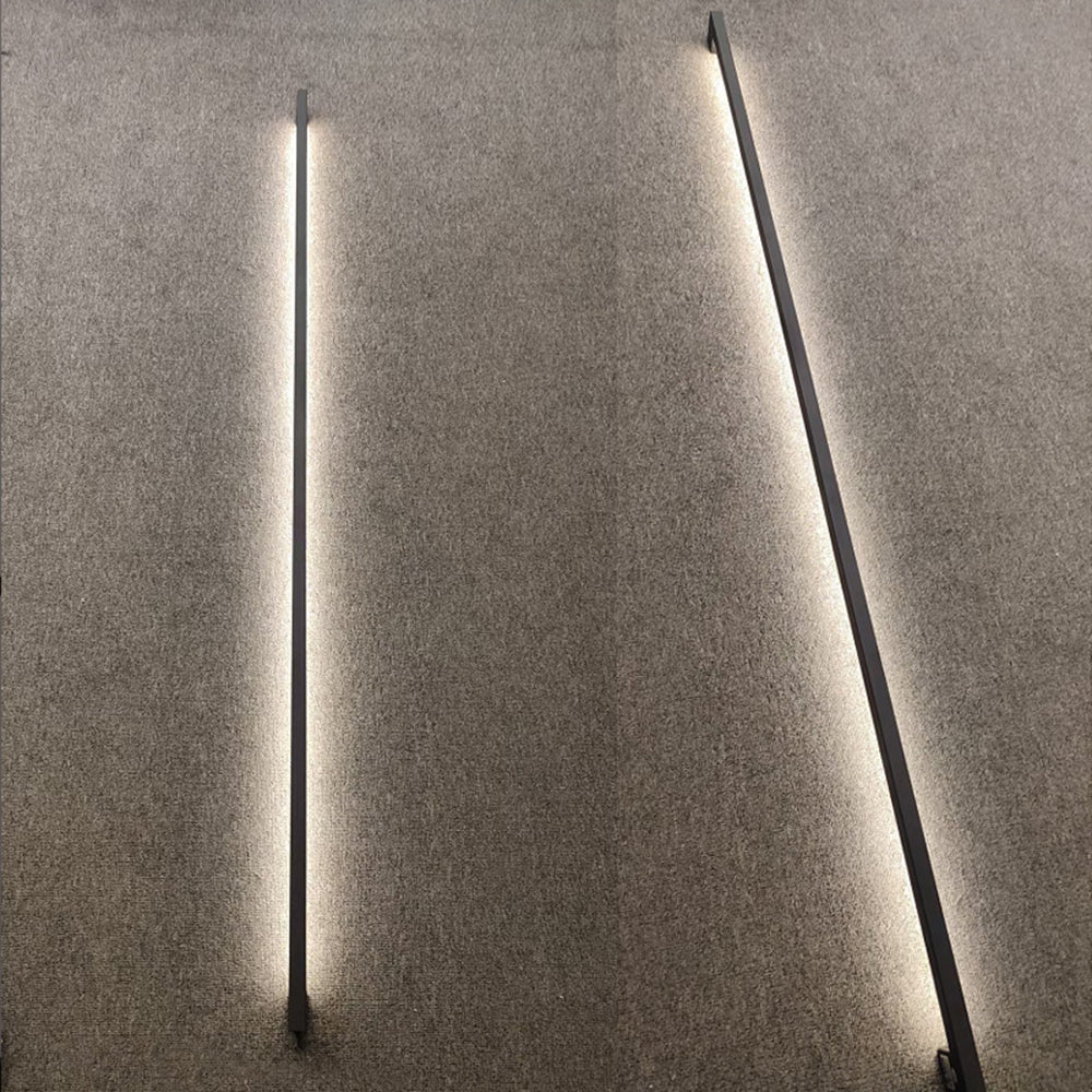Liora Moderne Slanke Lineaire Zwarte LED Wandlamp