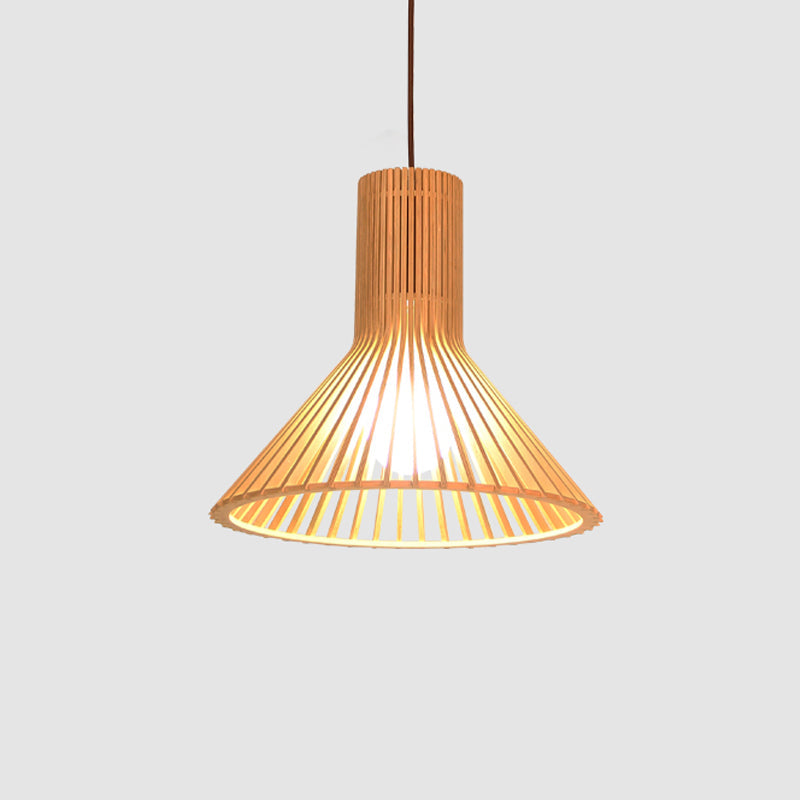 Uitlopende/Hemisphere/Uien Hanglamp Aziatische Bamboe 1 Licht Beige Klein/Groot Hanglamp voor Eetkamer