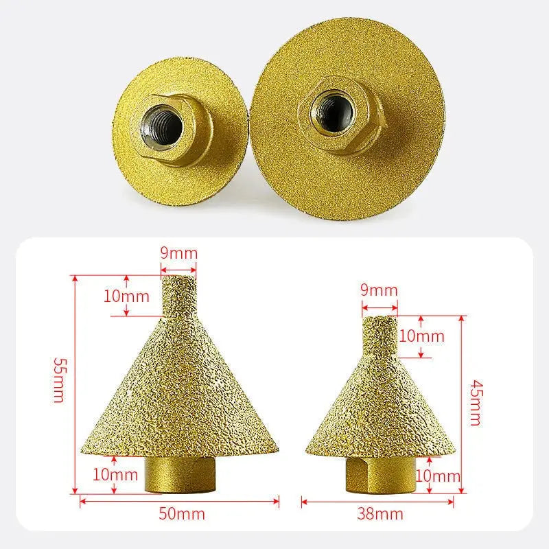 Diamantfasefrees – precisie kantbewerking zonder water (38mm en 50mm)