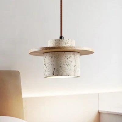 Moderne Hanglamp van Steen en Hout