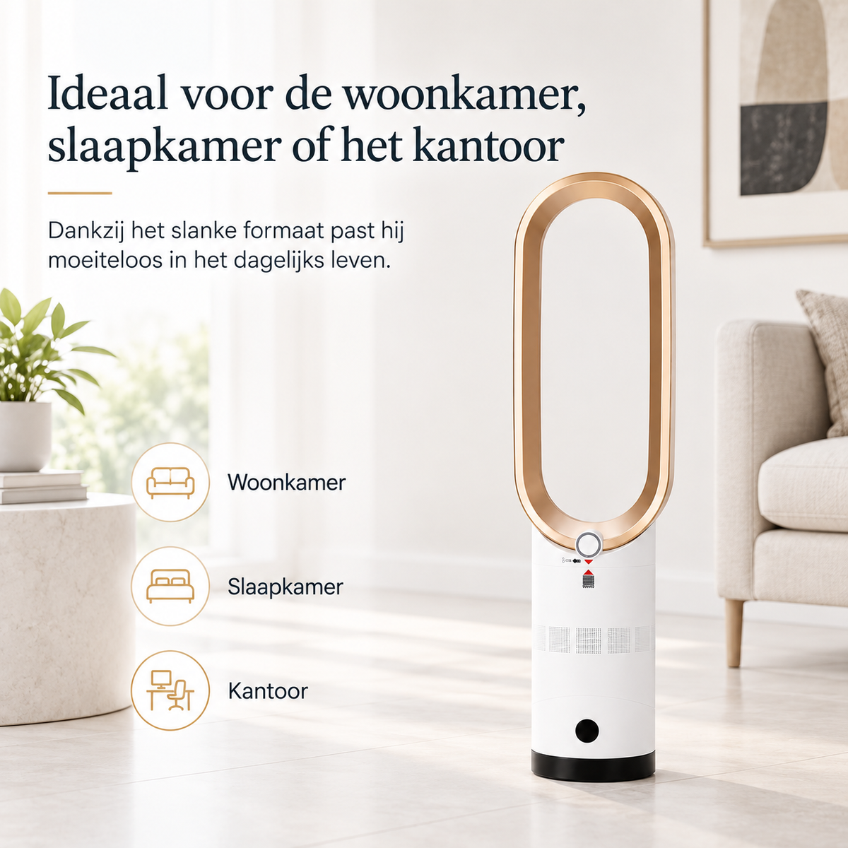 Airpure | Kolomventilator | Met oscillatiefunctie en LED-touchscreen