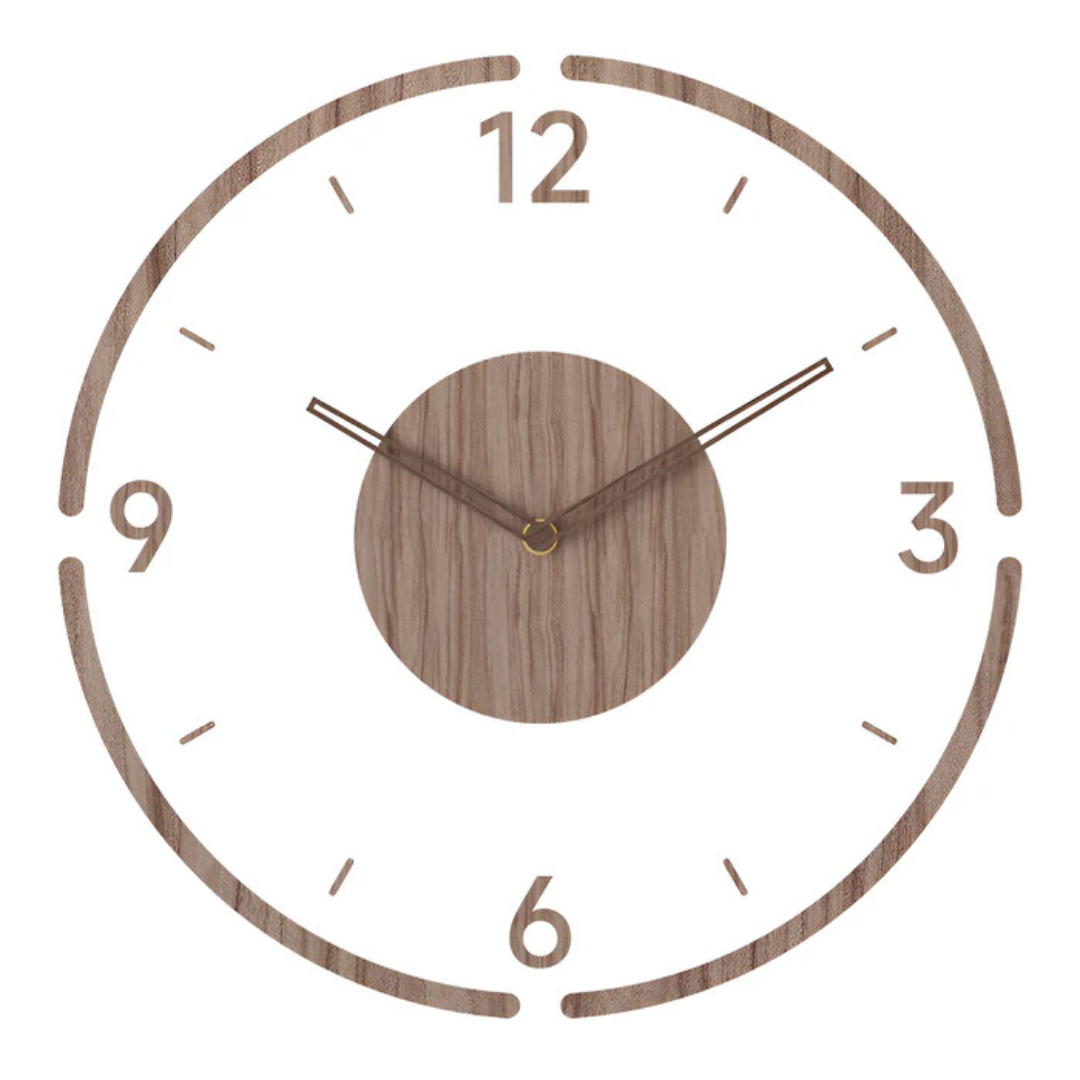 Nock Silent Design-Wandklok | Acryl & Hout