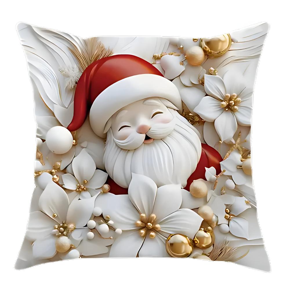 Kerst Charm Velours Kussenhoezen | Set van 4