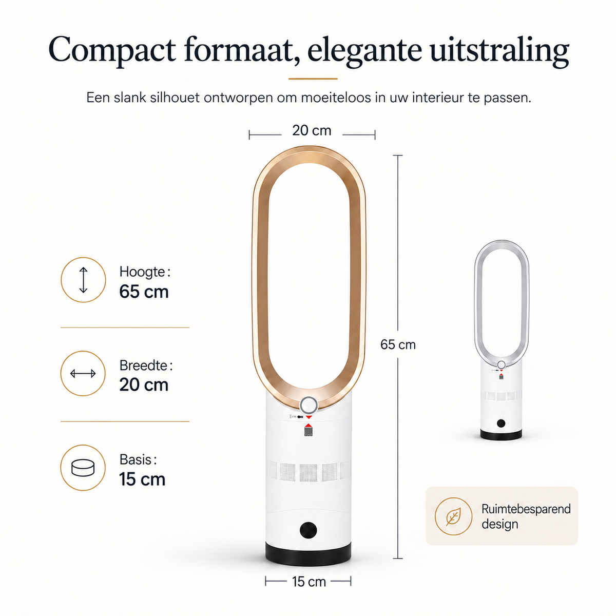Airpure | Kolomventilator | Met oscillatiefunctie en LED-touchscreen