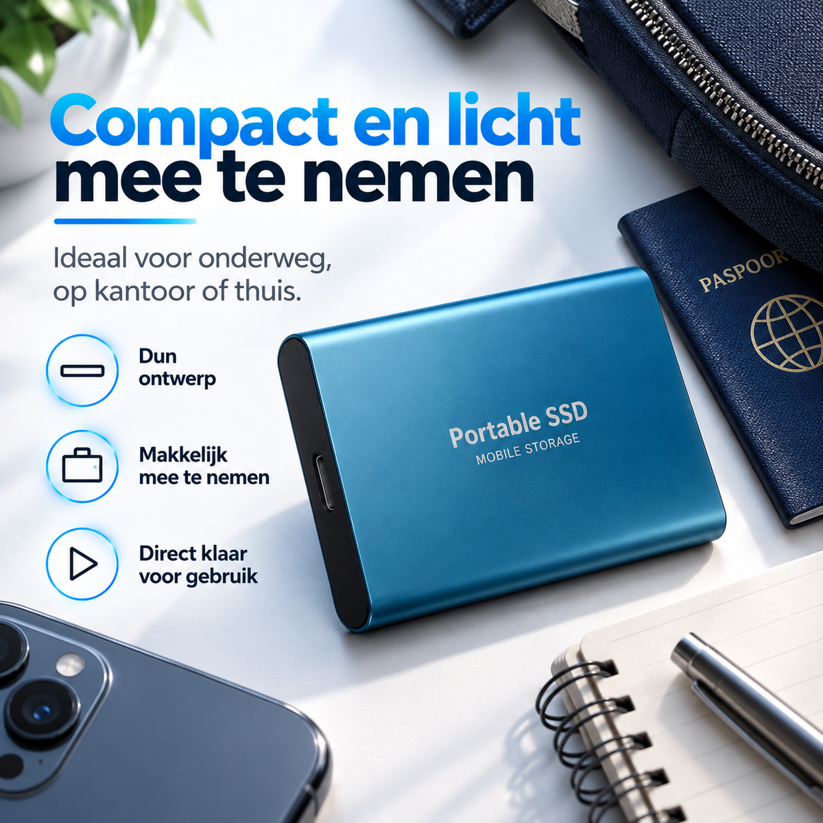 Ultra-snelle 128TB SSD met compact en duurzaam ontwerp
