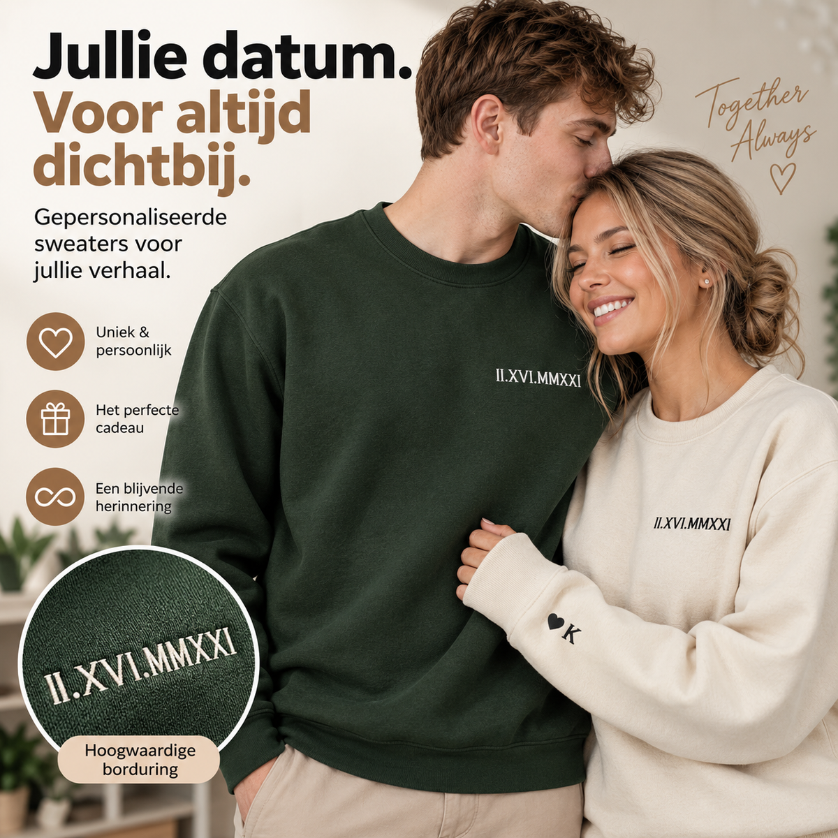 CoupleHoodie | Leg jullie liefdesverhaal vast in stijl