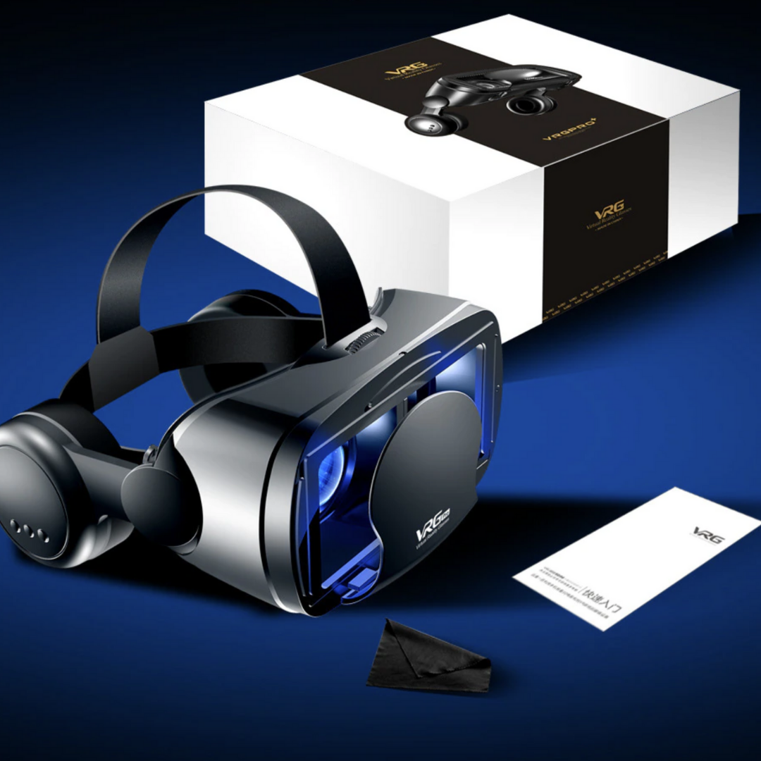 Lunero Reality PRO+ | Smart VR Bril met Geïntegreerde Headset voor iPhone & Android