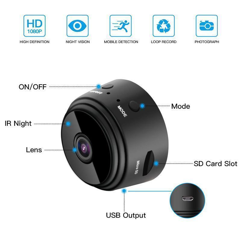 1080p Magnetische WiFi Mini Camera-RV Campers Achteruitrijcamera