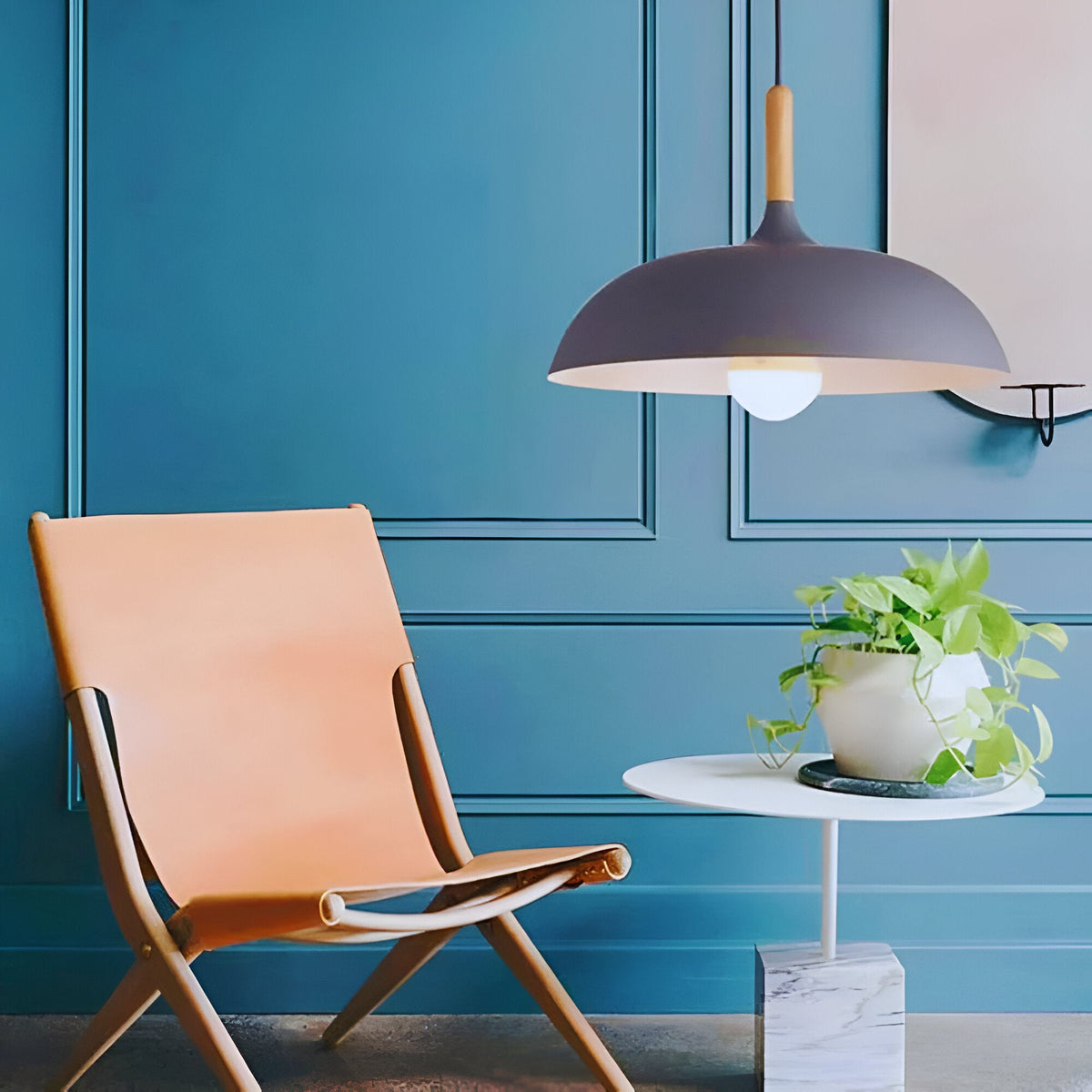 Noordse Stijl Houten IJzeren Kunst Hanglamp