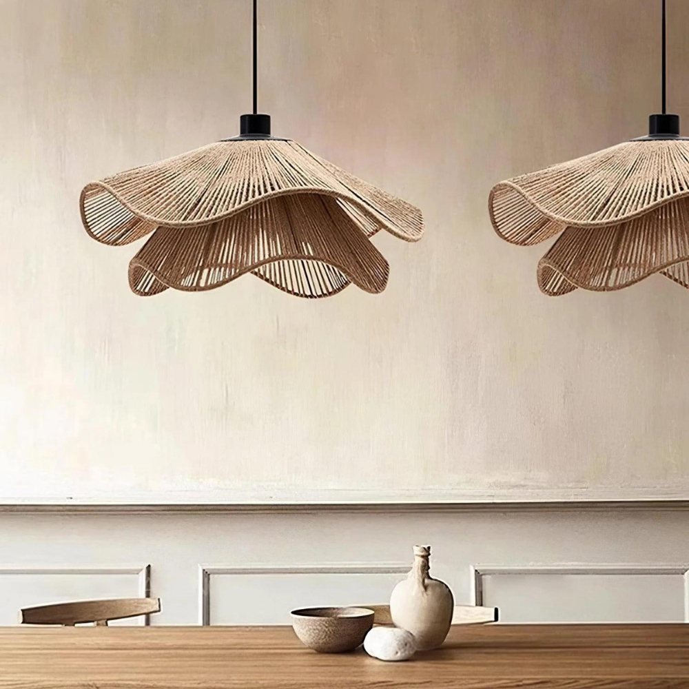 Cape Points Boho Natuurlijke Jute Vezel Hanglamp