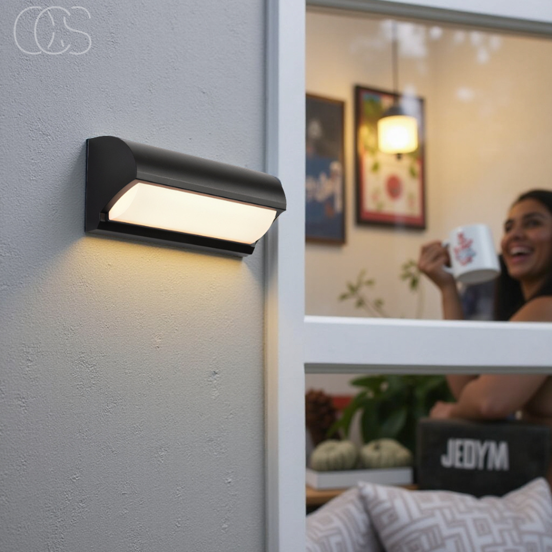 Zwart LED Buiten Wandlicht