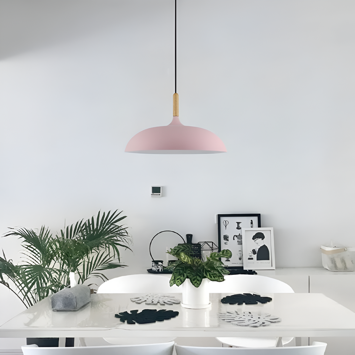 Noordse Stijl Houten IJzeren Kunst Hanglamp