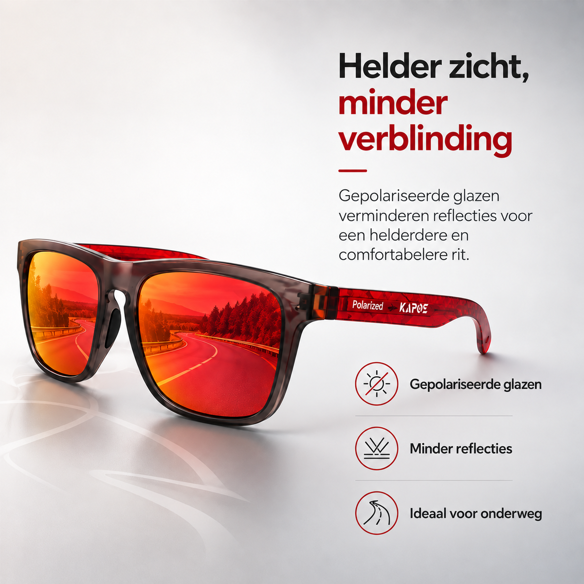 Polariserende zonnebril tegen blauw licht UV400 MetroGuard
