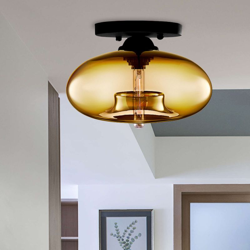 Valentina Industriële Art Deco Globe Plafondlamp Woonkamer