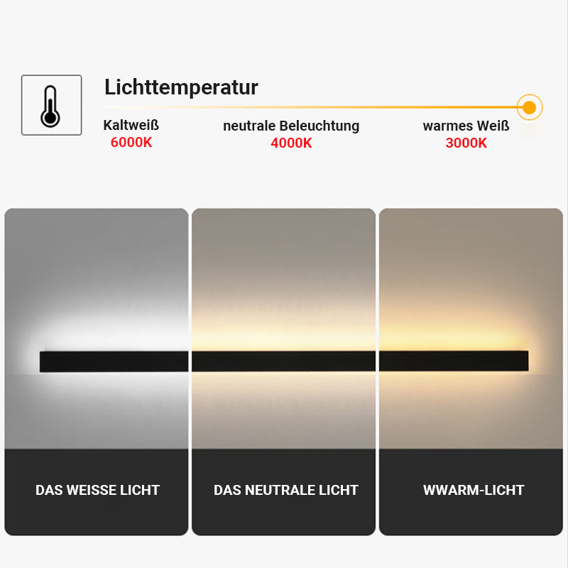 Arisha Minimalistische Waterdichte LED Buitenwandlamp Zwart Tuin Gang