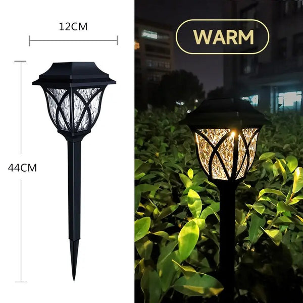 Zonne-energie Tuinlampen met Lantaarnontwerp voor Stijlvolle en Duurzame Buitenverlichting
