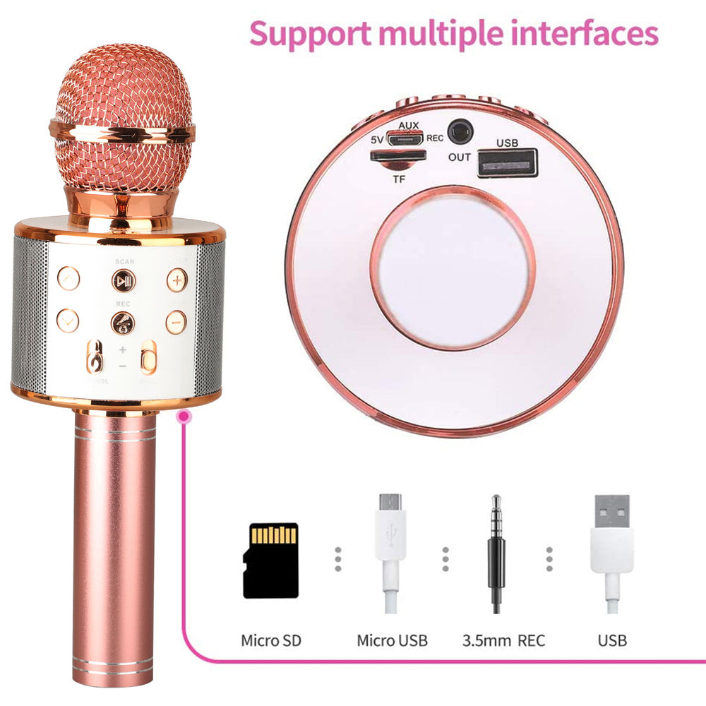 Skanto | Oplaadbare draadloze Bluetooth karaoke microfoon