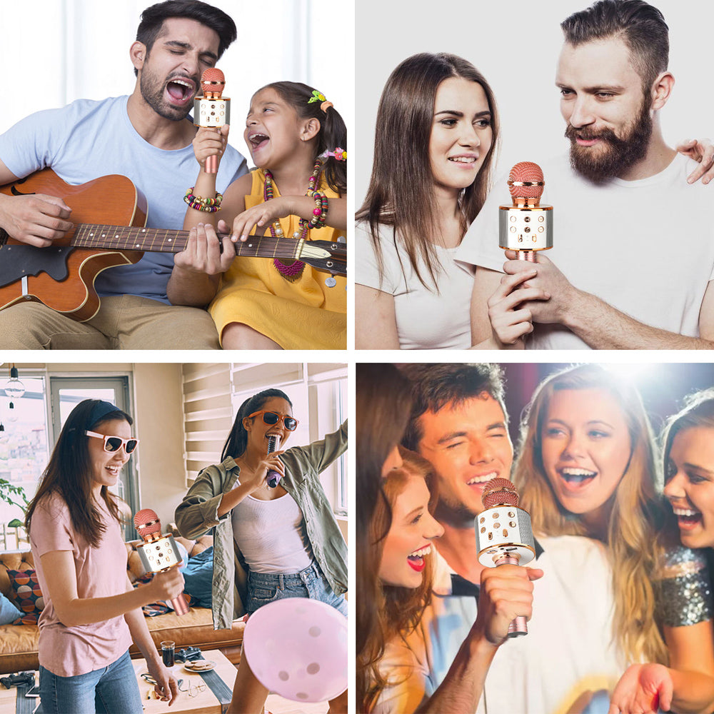 Skanto | Oplaadbare draadloze Bluetooth karaoke microfoon
