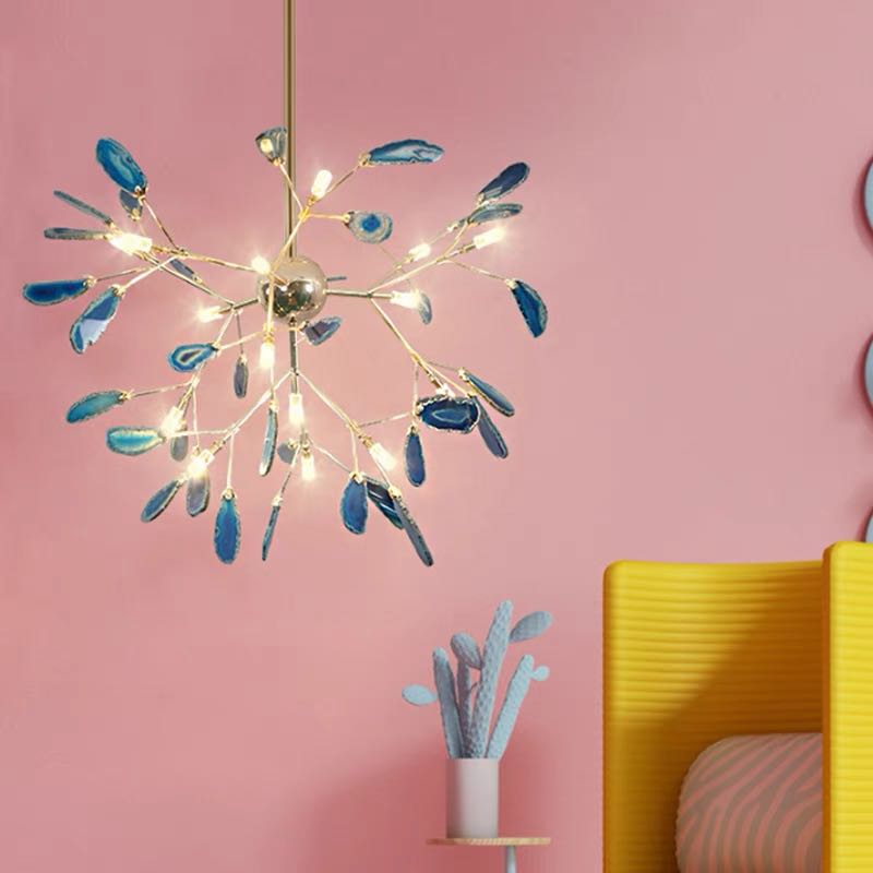 Aria Agaat Creatieve Kleurrijke Kroonluchter Slaapkamer/Woonkamer