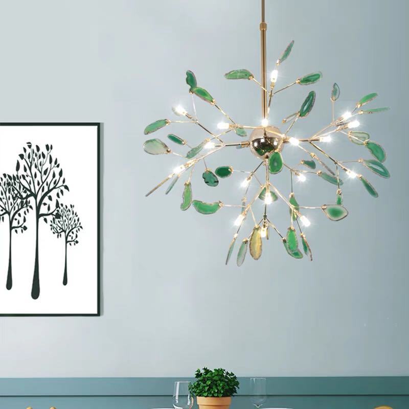 Aria Agaat Creatieve Kleurrijke Kroonluchter Slaapkamer/Woonkamer