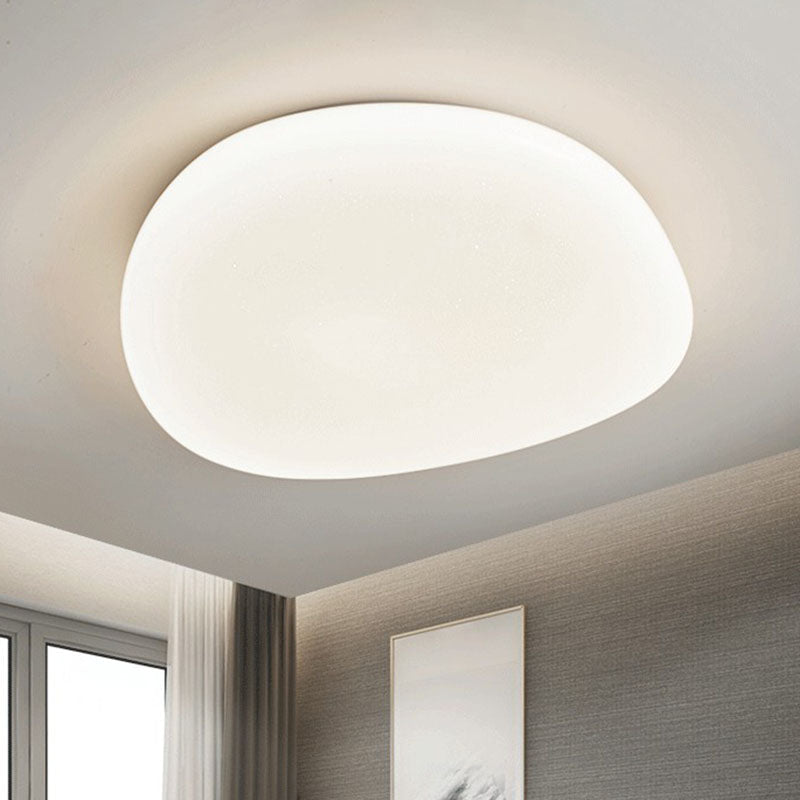 Pebble Stone Slaapkamer LED Plafondlamp Acryl Moderne Plafondlamp in Wit