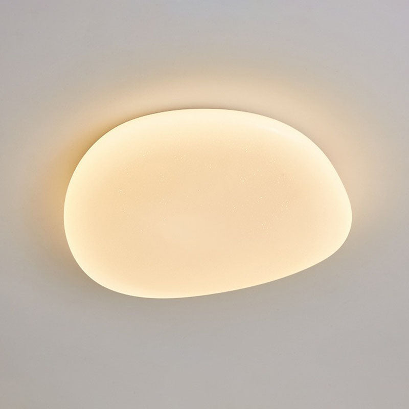 Pebble Stone Slaapkamer LED Plafondlamp Acryl Moderne Plafondlamp in Wit