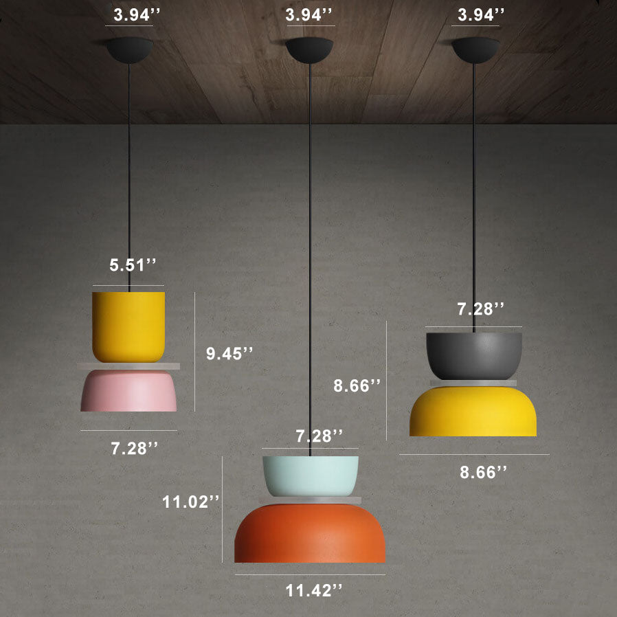 Macaron LED Hanglamp | Scandinavisch Kleurenontwerp