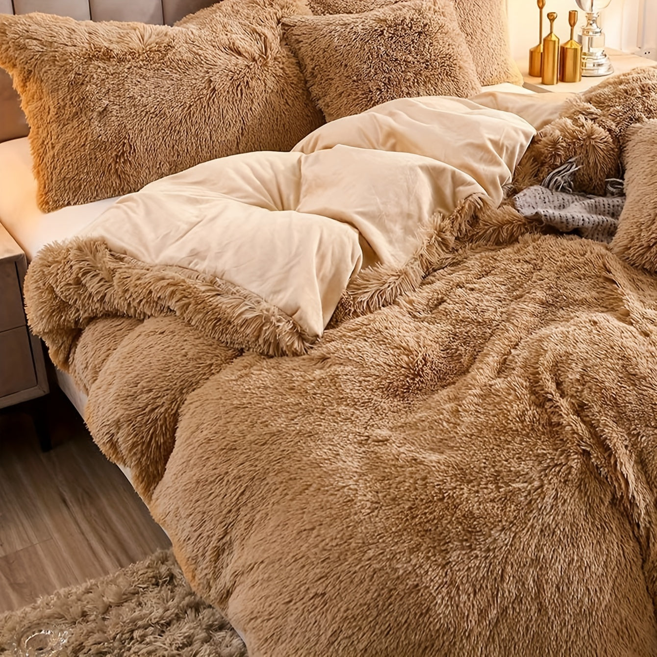 Velora Pluche Bedset Biedt Luxe Comfort Voor Een Gezellige Thuisontspanning