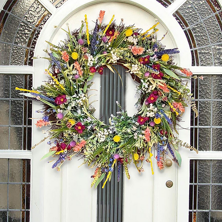 Handgemaakte Texas Wilde Bloemen Krans