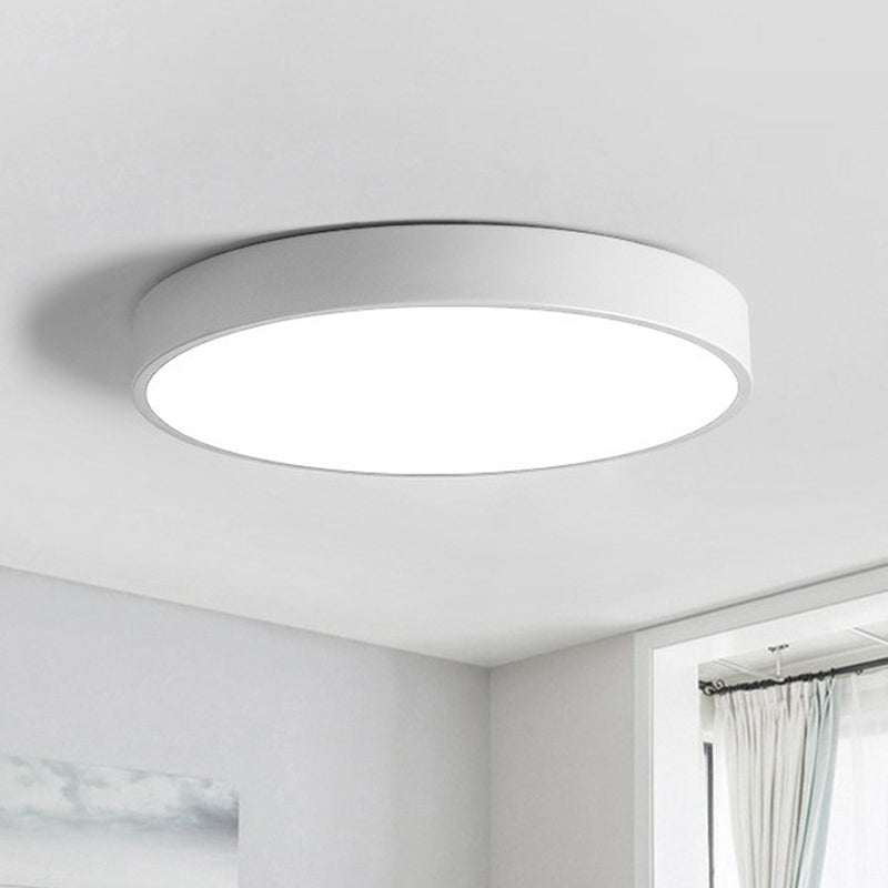 Extra-dunne ronde LED plafondverlichting Nordic Style metalen slaapkamer plafondlamp