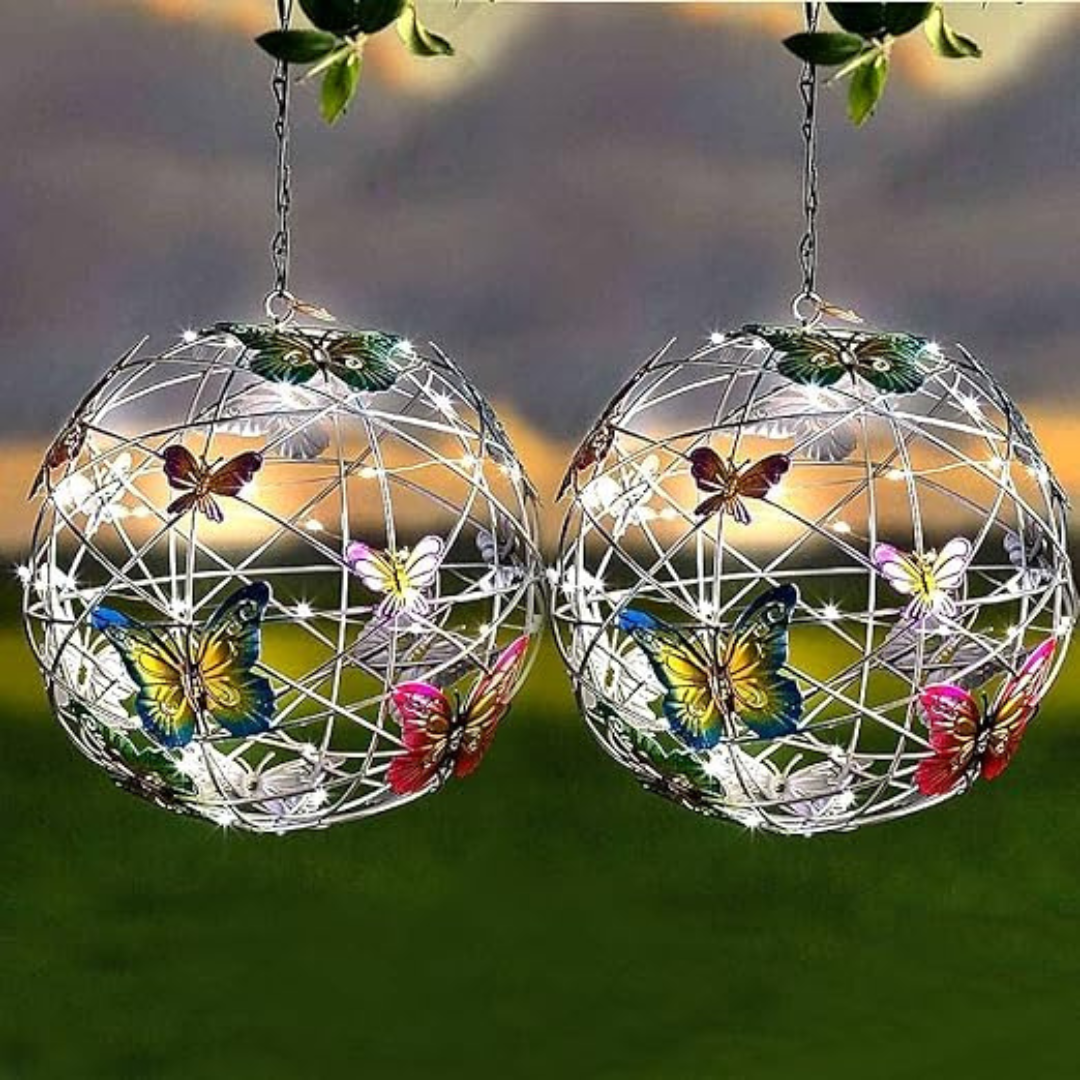 GlimmerWings - Zonne-lamp in vlinderdesign voor een betoverende tuinversiering