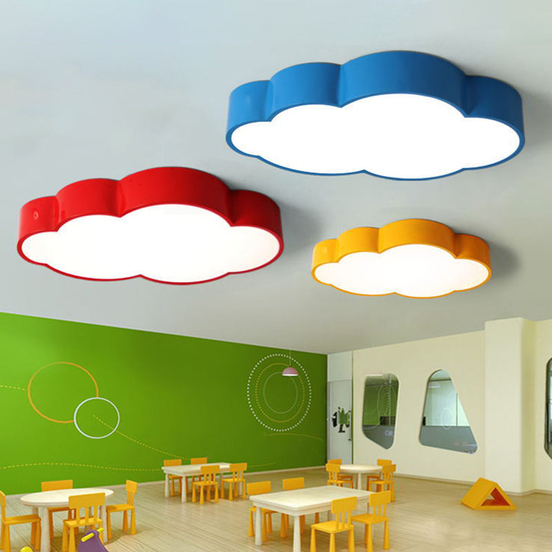 Acryl Cloud Shade Flush Light Minimalistische LED Flush Plafondlamp voor Kinderkamer