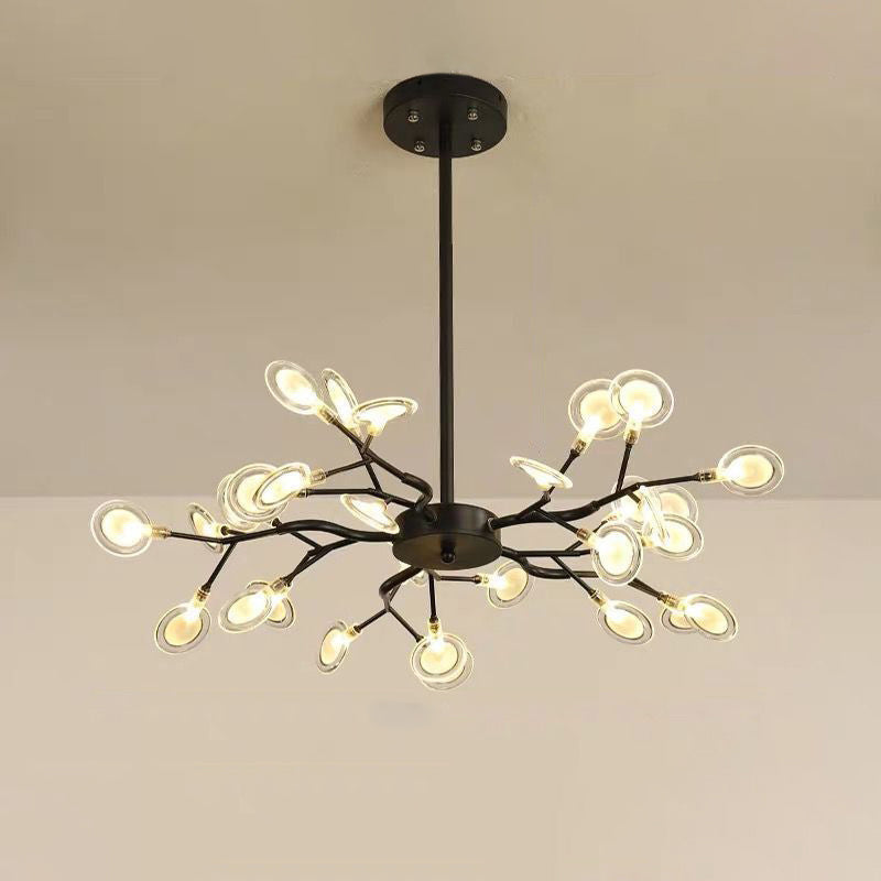 Eenvoudige Vertakte Vuurvlieg Chandelier Verlichting Acryl Woonkamer LED Hanglamp