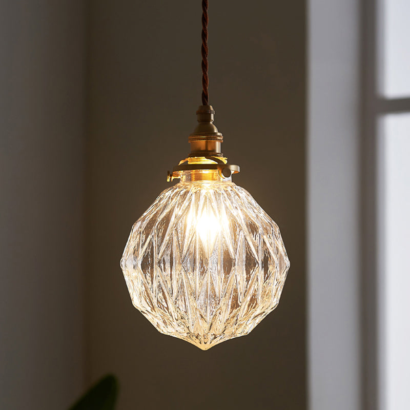 Industriële Bol Hanglamp Enkele Heldere Glazen Hanglamp voor Woonkamer