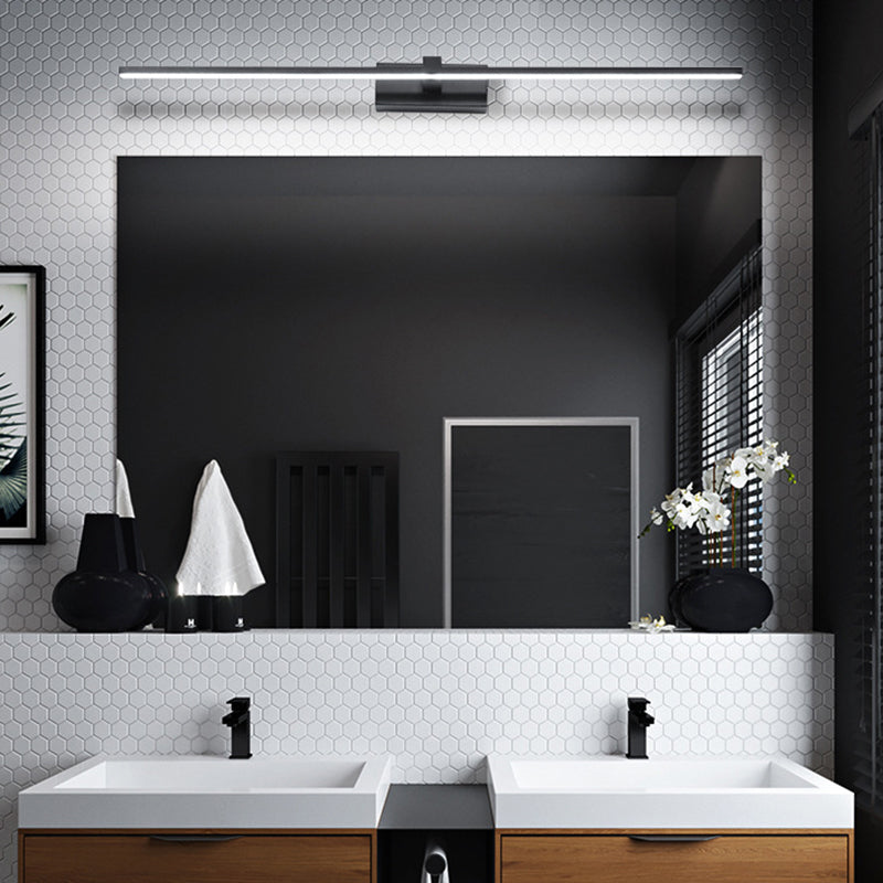 Lineaire Vormige Badkamer Wandlamp Licht Metallic Minimalistische LED Vanity Verlichting Ideeën